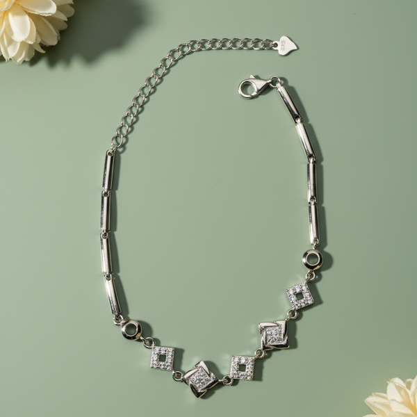 Modern Geometric Link Bracelet