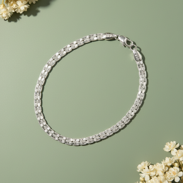 Glimmer Weave Chain Bracelet