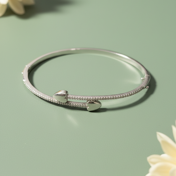 Pave Heart Bypass Bangle