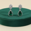 Majestic Emerald Green Teardrop Earrings