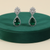 Majestic Emerald Green Teardrop Earrings