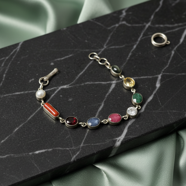 Navratna Gemstone Bracelet