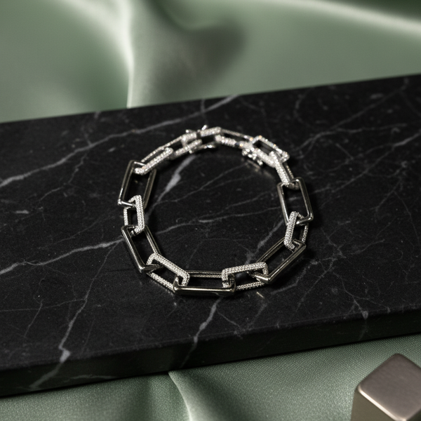 The Titan Pave Link Bracelet