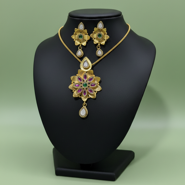 Ornate Floral Gemstone Set