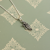 Oxidized Sterling Silver Divine Krishna Pendant