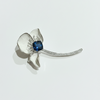 Enamel Bloom Sapphire Brooch