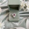 Abstract Pavé Petal Ruby Statement Ring