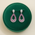 Pink Splendor Open Pear Drop Earrings