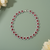 Romantic Ruby Red Heart Halo Necklace