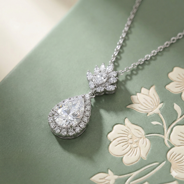 Ethereal Ice Silver Chain Pendant