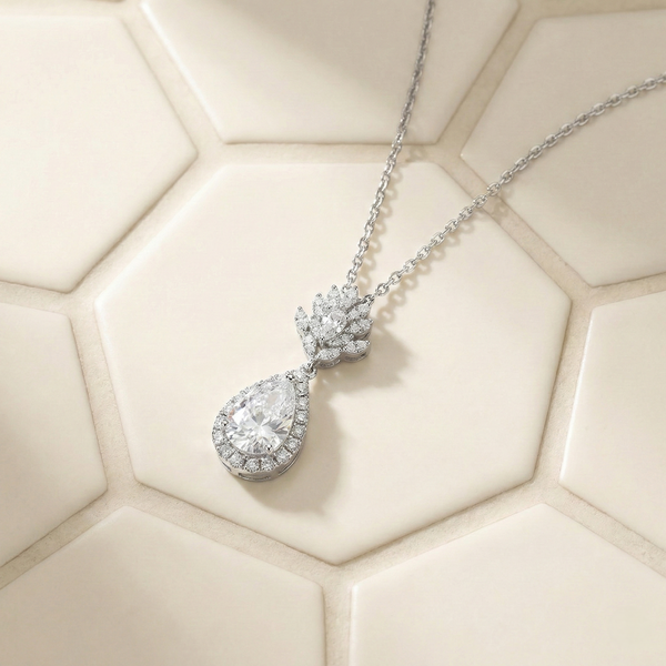 Ethereal Ice Silver Chain Pendant