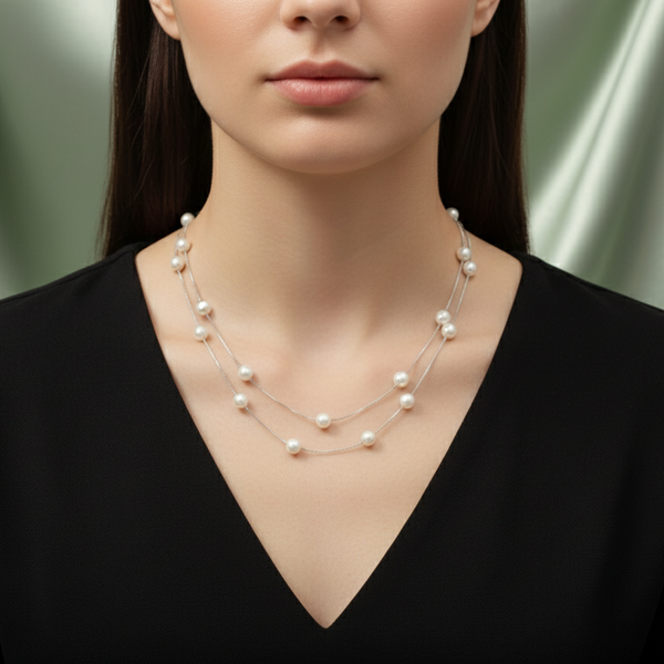 Cultured Pearl Multi-Strand Necklace