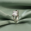 Brilliant Sterling Silver Princess Cut Solitaire Ring