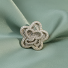 Stunning Floral Cluster Pave Ring