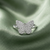 Elegant Silver Pave Butterfly Ring