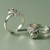Sparkling Elephant Adjustable Toe Ring (Set of 4)
